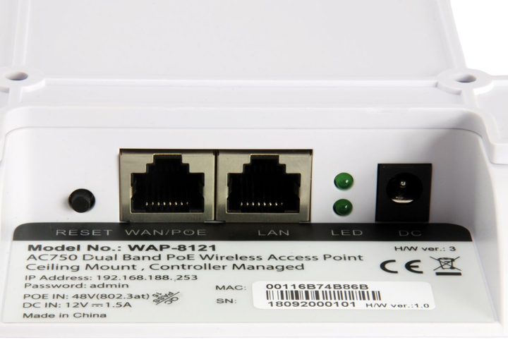 Router Level One AC750 Dual Band PoE (WAP-8121) - obraz 4
