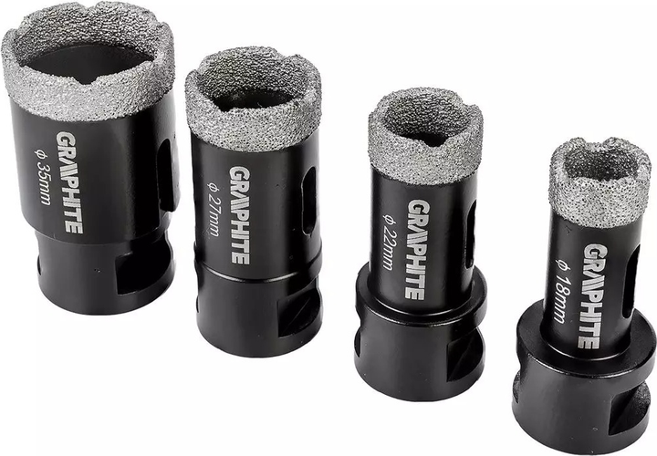 Zestaw otwornic diamentowe Graphite 4 szt. 55H318 (5902062046031) - obraz 5