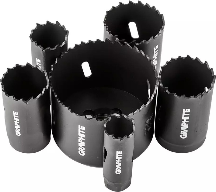 Zestaw otwornic bi-metalowych Graphite Co8% 55H319 9 szt. (5902062046017) - obraz 7
