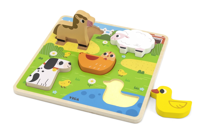 Puzzle PolarB Viga na podkładce 5 el. Farma 44662 (6971608446627) - obraz 3