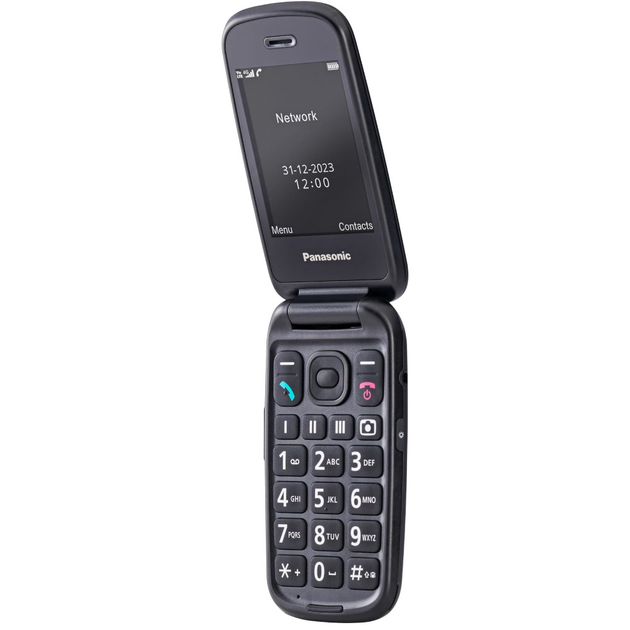 Мобільний телефон PANASONIC розкладачка 2.8" 1.2МП 1400мАч Black (KX-TU550EXB) - Фото 6 Мобільний телефон PANASONIC розкладачка 2.8" 1.2МП 1400мАч Black (KX-TU550EXB) - зображення 6