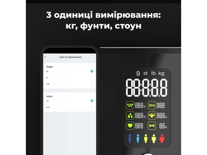 Ваги підлогові електронні AENO BS2S (ABS0002S) - изображение 2