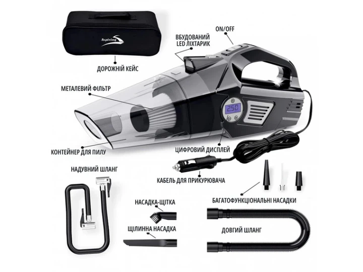 Автомобільний пилосос Aspiring Windstorm 2 (WIN3090W) - изображение 6