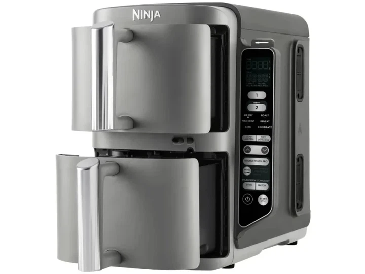 Мультипіч (аерофритюрниця) Ninja Double Stack XL 2-Level Hot Air Fryer with Smart Cook System SL451EU - изображение 3