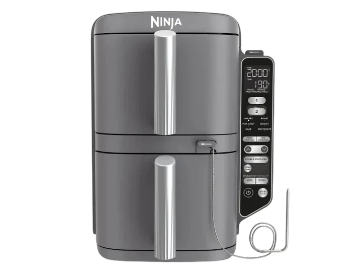 Мультипіч (аерофритюрниця) Ninja Double Stack XL 2-Level Hot Air Fryer with Smart Cook System SL451EU - изображение 7