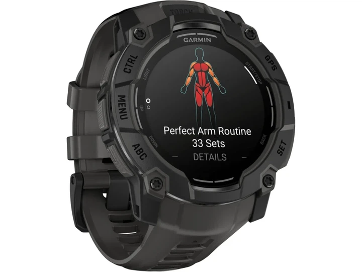 Смарт-годинник Garmin Instinct 3 50mm AMOLED Black with Charcoal Band (010-03020-00) - изображение 2
