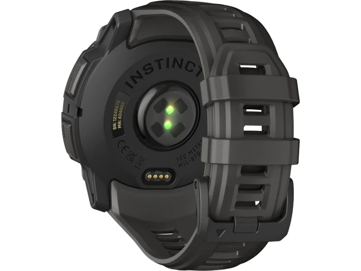 Смарт-годинник Garmin Instinct 3 50mm AMOLED Black with Charcoal Band (010-03020-00) - изображение 3