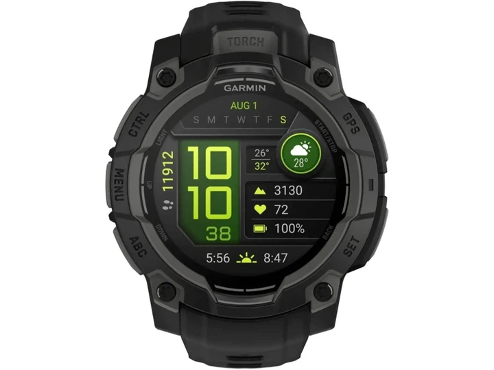 Смарт-годинник Garmin Instinct 3 50mm AMOLED Black with Charcoal Band (010-03020-00) - изображение 4
