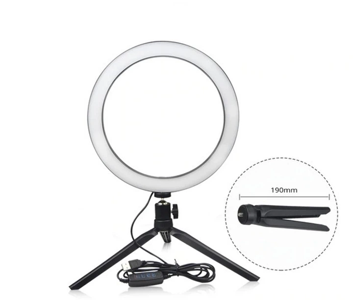Кільцева лампа для зйомки Ring Fill Light QX-200 20 см LED компактна для фото і відео чорна - Фото 5 Кільцева лампа для зйомки Ring Fill Light QX-200 20 см LED компактна для фото і відео чорна - зображення 5