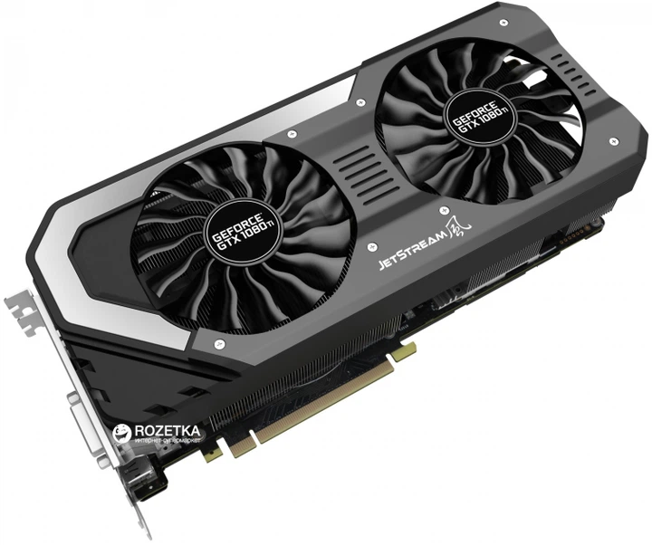GeForce® GTX 1080 Ti JetStream Видеокарта Palit PCI-Ex GeForce GTX 1080 Ti Super JetStream 11GB