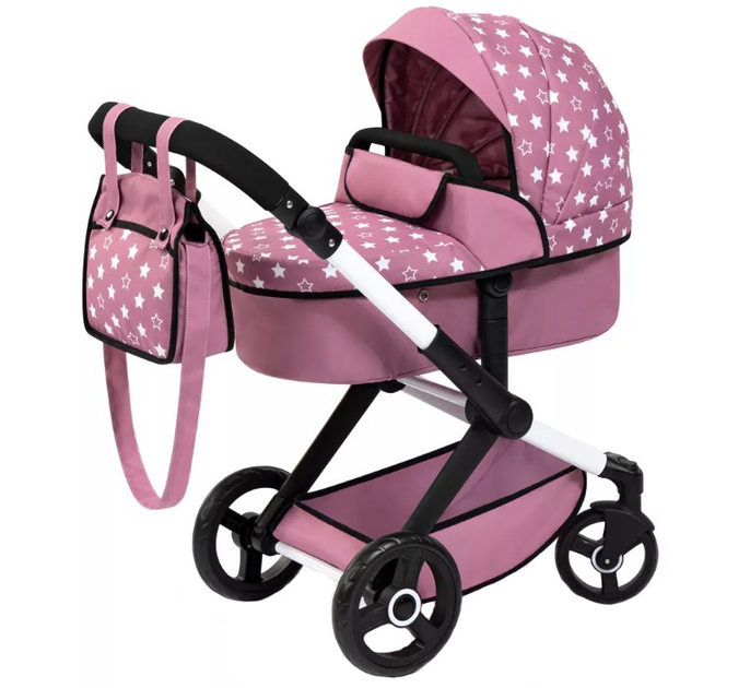Wózek dla lalek Bayer Design Xeo 2 w 1 Różowy (4003336418965) - obraz 1