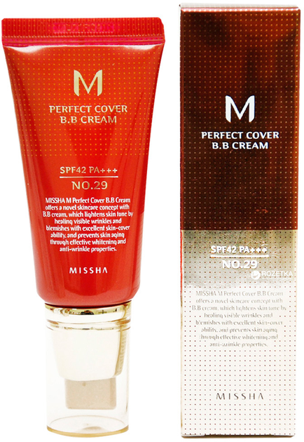 ВВ крем Missha M Perfect Cover BB-крем No.29 Caramel Beige 50 мл ...