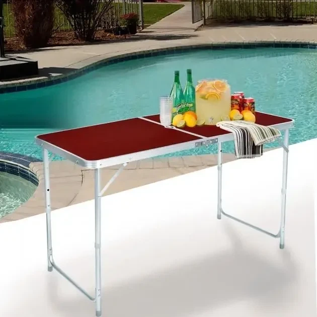 Стол и стуль Folding Table T-02 Коричневый - изображение 2