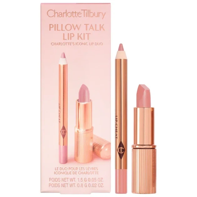 Набір для губ Charlotte Tilbury Mini Pillow Talk Lipstick&Liner Set відтінок Pillow Talk Fair - Фото 1 Набір для губ Charlotte Tilbury Mini Pillow Talk Lipstick&Liner Set відтінок Pillow Talk Fair - изображение 1