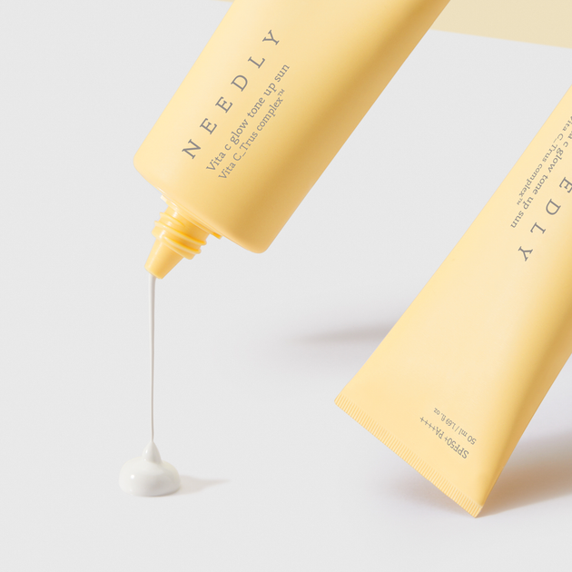 Сонцезахисний крем з ефектом освітлення та сяйва Needly Vita C Glow Tone Up Sun SPF 50+, 10 мл - изображение 3