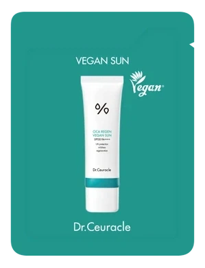 Сонцезахисний крем з центелою азіатською Dr.Ceuracle Cica Regen Vegan Sun, 2 мл - Фото 1 Сонцезахисний крем з центелою азіатською Dr.Ceuracle Cica Regen Vegan Sun, 2 мл - изображение 1