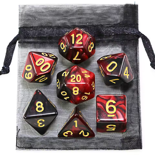Набор игральных кубиков для настольных игр DND RPG TRPG - изображение 2