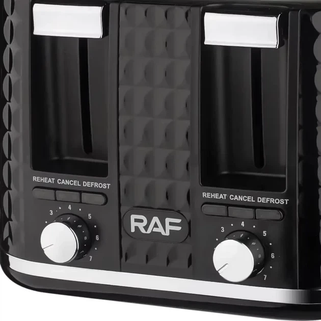 Тостер RAF R.503 на 4 отделения 1500W Black (3_06330) - изображение 5