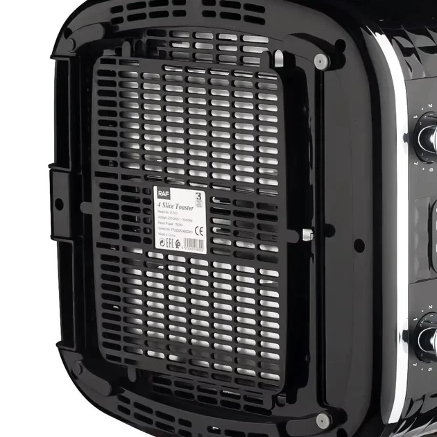 Тостер RAF R.503 на 4 отделения 1500W Black (3_06330) - изображение 7