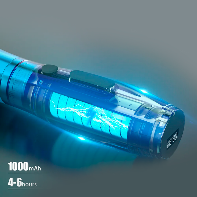 Модульная машинка для татуажа со сменным блоком батареи Mast P20 WQP-020 Blue - Фото 5 Модульная машинка для татуажа со сменным блоком батареи Mast P20 WQP-020 Blue - изображение 5