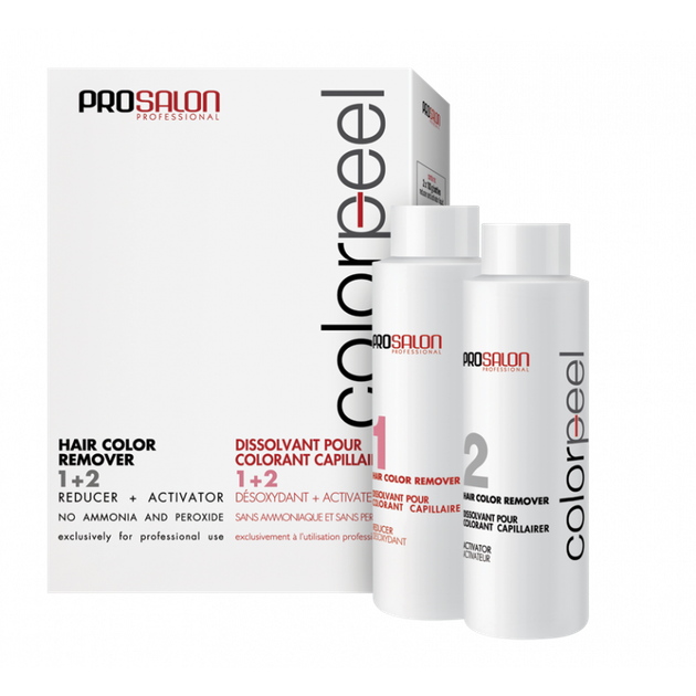 Змивка PROSALON Color Peel Hair Remover для видалення фарби з волосся 2х100 мл - Фото 1 Змивка PROSALON Color Peel Hair Remover для видалення фарби з волосся 2х100 мл - изображение 1