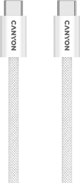 Кабель Canyon OnWire 60MG C-C 60W Magnet Braided 1 м White (CND-CCMG60AB15W) - зображення 4