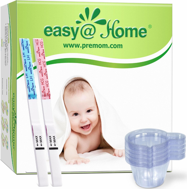 Набір тестів Easy@Home - 25 тестів на овуляцію, 10 тестів на вагітність - зображення 1