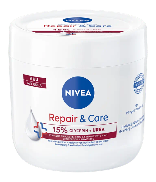 Krem do ciała Nivea Repair & Care nawilżający z gliceryną i mocznikiem 400 ml (4006000127446) - obraz 2