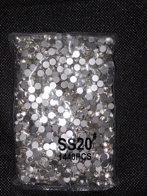 Стрази скляні DMC SS20 Crystal 1440 шт/уп холодна фіксація - Фото 1 Стрази скляні DMC SS20 Crystal 1440 шт/уп холодна фіксація - изображение 1