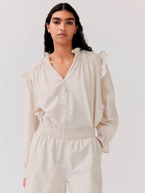 Блуза жіноча H&M 1205411002c20 S Бежева від Rozetka на платформі USKIDKA Акція на Блуза жіноча H&M 1205411002c20 S Бежева від Rozetka