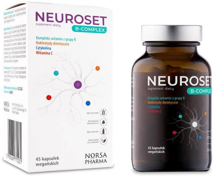 Suplement diety Norsa Pharma Neuroset B-Complex 45 kapsułek (5905669770231) - obraz 1