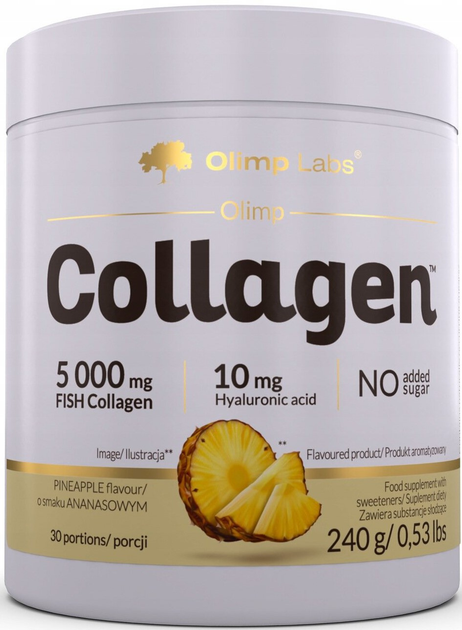 Дієтична добавка Olimp Labs Collagen 5000 mg Pineapple 240 g (5901330093593) - зображення 1
