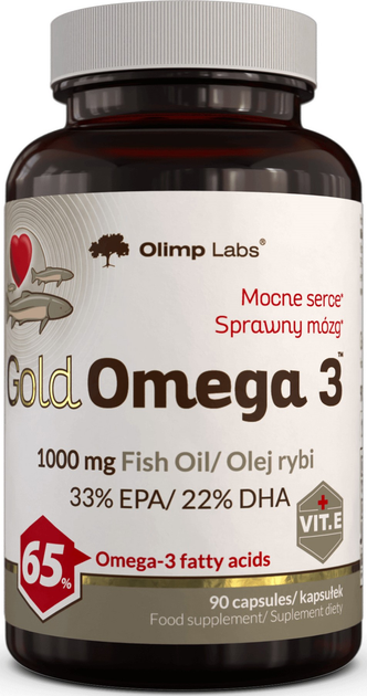Дієтична добавка Olimp Labs Gold Омега 3 1000 мг 90 капсул (5901330096013) - зображення 1