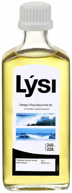 Дієтична добавка Lysi Sport Omega 3 Pure Ocean Fish Oil Lemon 240 мл (5690548868726) - зображення 2