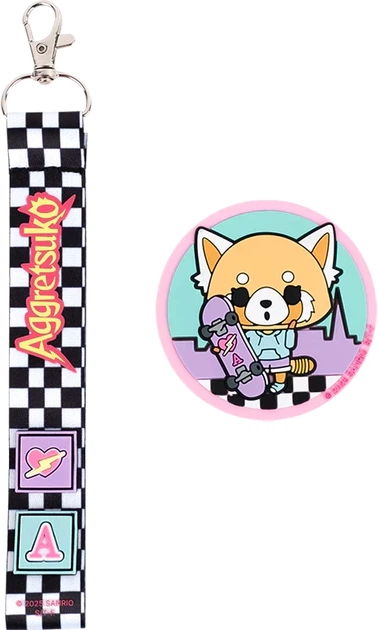 Набір Kite Aggretsuko бейдж на липучці та підвіска (AR25-3010-1) - зображення 2