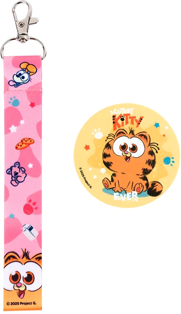 Набір Kite Garfield бейдж на липучці та підвіска (GF25-3010) - зображення 2