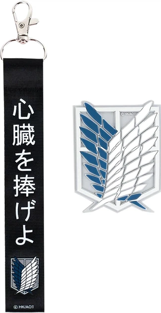 Набор Kite Attack on Titan бейдж на липучке и подвеска (AT25-3010) - изображение 2