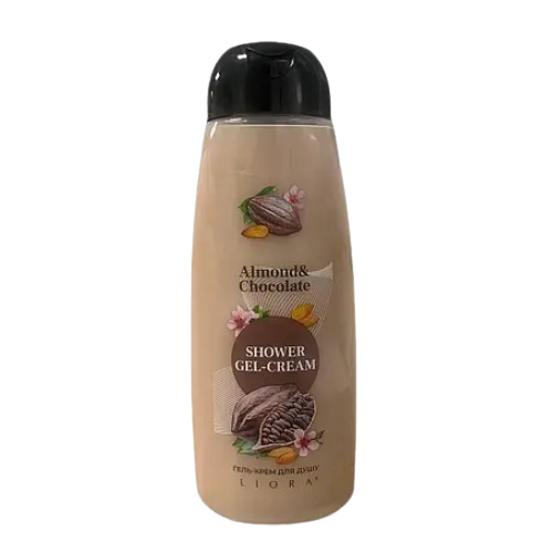 Крем-гель для душу 430гр Almond & Chocolate Liora - Фото 1 Крем-гель для душу 430гр Almond & Chocolate Liora - изображение 1