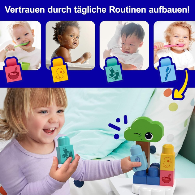 Zestaw konstrukcyjny Fisher-Price mega bloks Nocna lampka Slumber Forest (HTH43) (0194735190485) - obraz 6