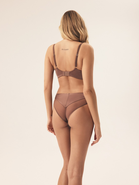 Majtki brazyliany damskie siateczkowe Esotiq Influensa 42324-84X L Beżowe (5903972375839) - obraz 5