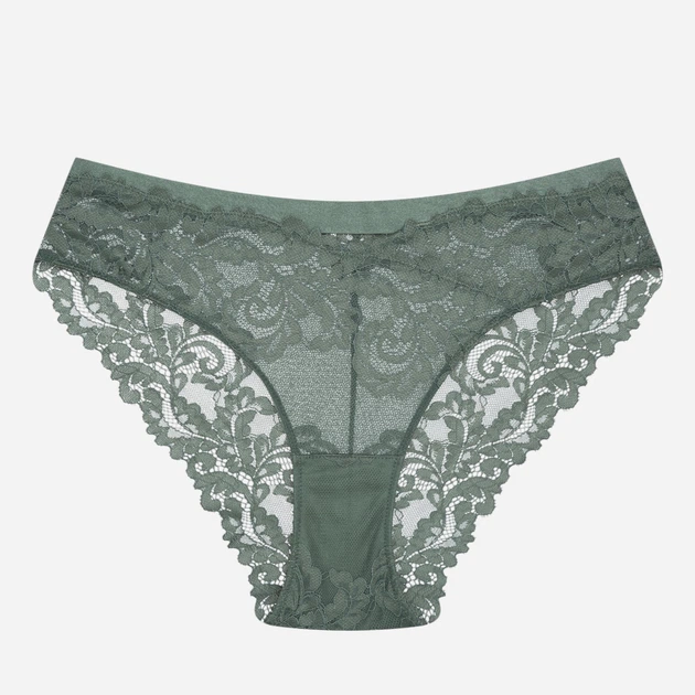 Majtki brazyliany damskie koronkowe Esotiq Lynn 42332-87X M Khaki (5903972387559) - obraz 6