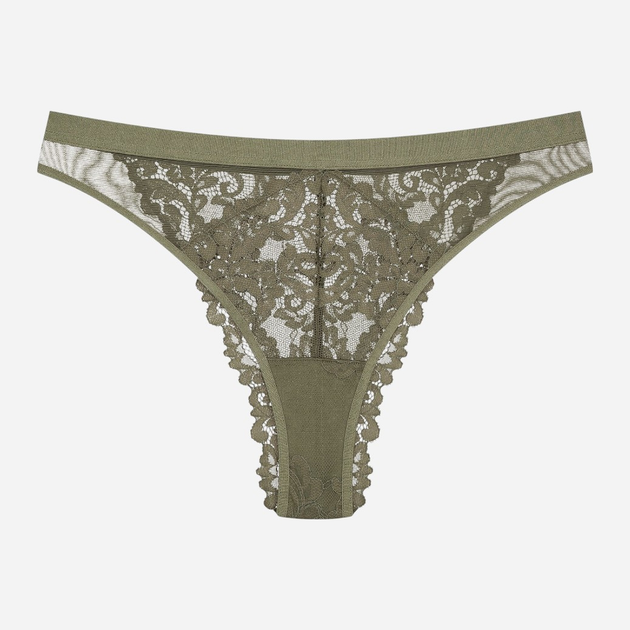 Majtki brazyliany damskie koronkowe Esotiq Lynn 42333-87X L Khaki (5903972387641) - obraz 6