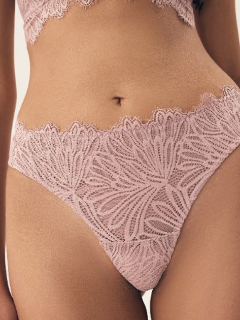 Majtki stringi damskie koronkowe Esotiq Sapphire 42372-39X L Różowe (5903972397237) - obraz 1