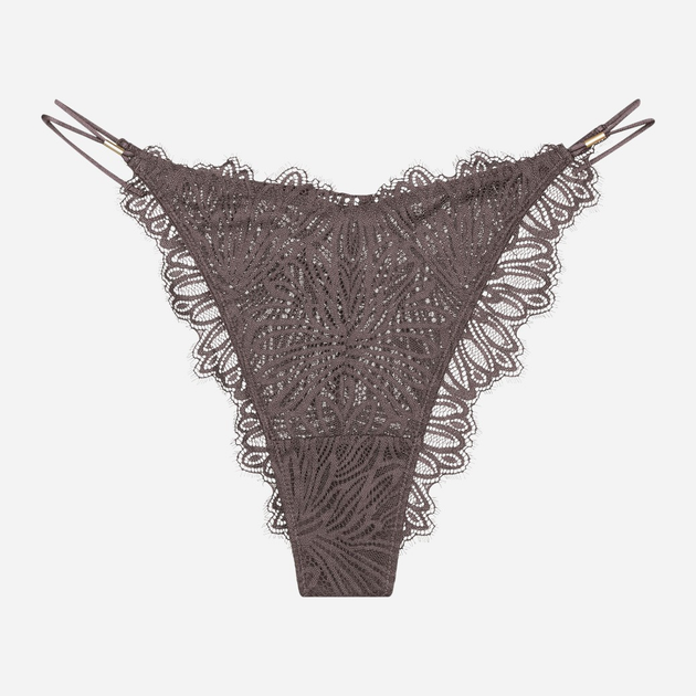 Majtki brazyliany damskie koronkowe Esotiq Sapphire 42373-90X XL Szare (5903972397411) - obraz 7