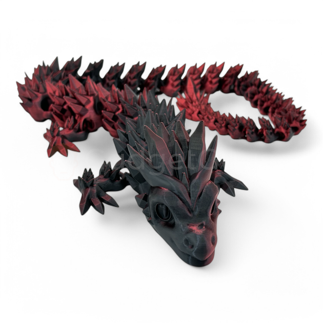 Игрушка Магический Дракон Silk Dragon Черный+красный [FDM-печать] - изображение 7