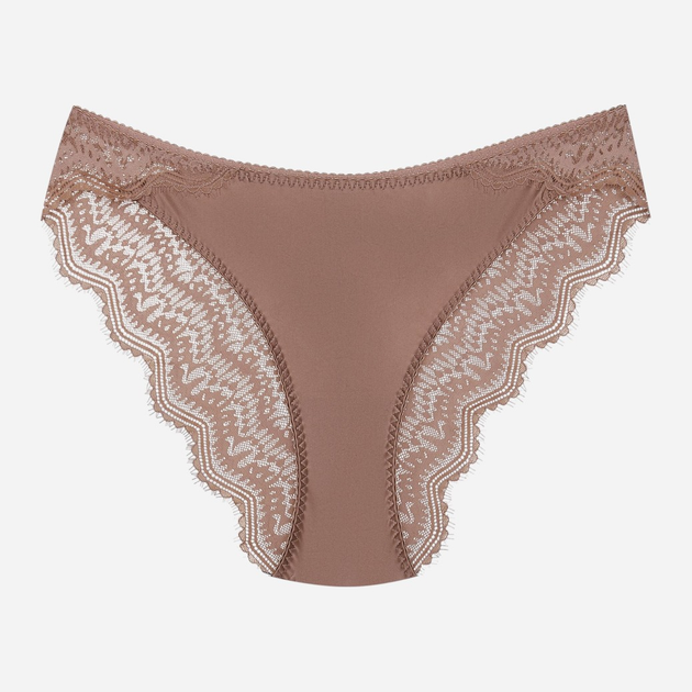 Majtki brazyliany damskie koronkowe Esotiq Brillant 42549-82X XL Brązowe (5903972531747) - obraz 7
