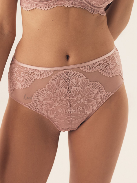 Majtki figi damskie z wysokim stanem Esotiq Blueberry 42558-39X L Różowe (5903972525029) - obraz 1