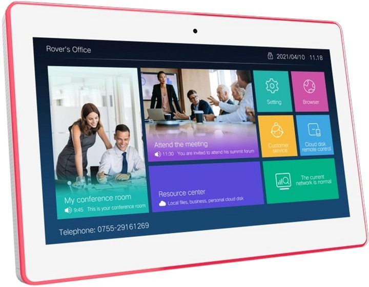 Планшет для переговорних кімнат ALLNET RGB LED 15" White (MT15RK3399A10WPoENFC) - зображення 3