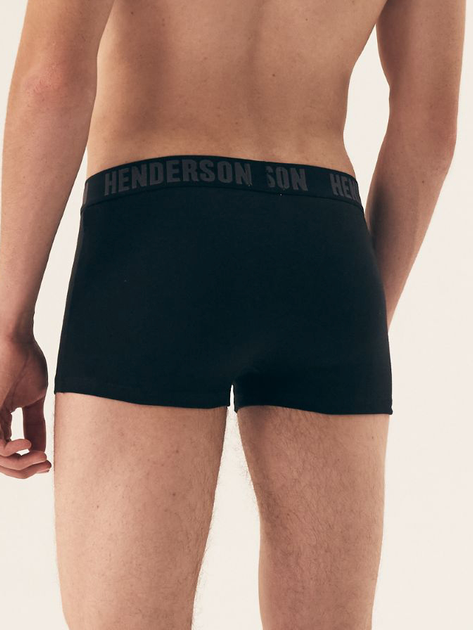 Набір трусів боксерів чоловічих бавовняних 2 шт Henderson Soul 42587-MLC 3XL Чорний/Графітовий (5903972546871) - зображення 3