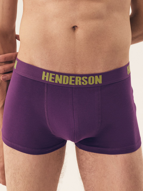 Набір трусів боксерів чоловічих бавовняних 2 шт Henderson Spin 42589-MLC 2XL Фіолетовий/Різнокольоровий (5903972379578) - зображення 2